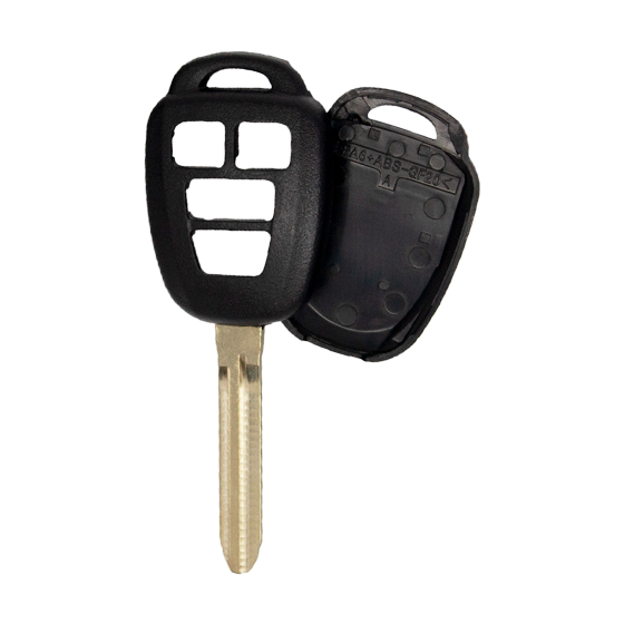 Metallo PREMIUM For Toyota 2012-2015 4-Button Remote Head Key Shells (T) #1583