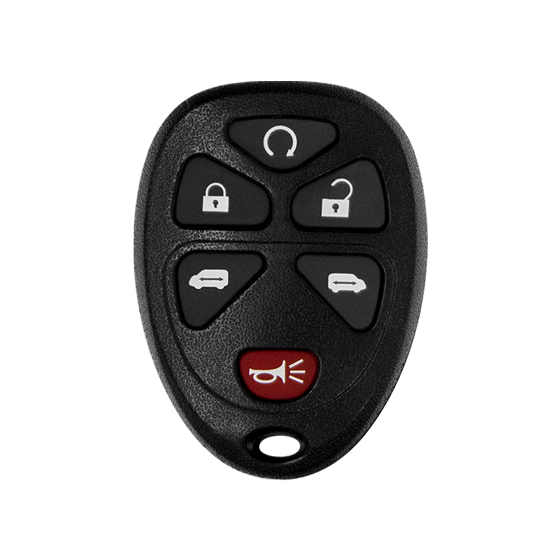 For GM 6-Button KOBGT04A (PN:15114376) Dual w/Power Doors Keyless Entry Remote Shells #1824