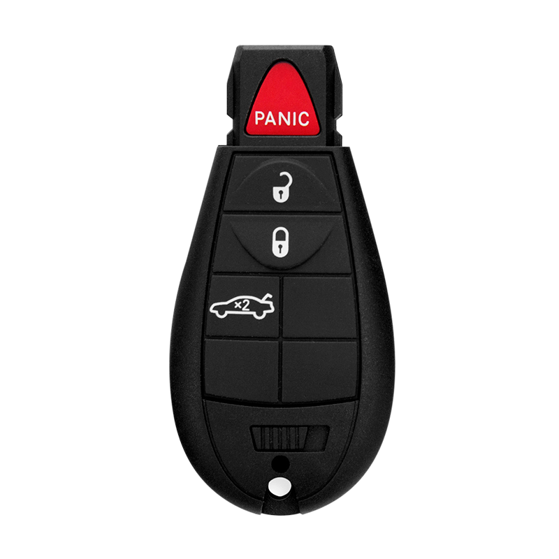 Metallo PREMIUM For Chrysler-Dodge-Jeep 4-Button IYZ-C01C w/Trunk Fobik Smart Keys Shells (T) #1884