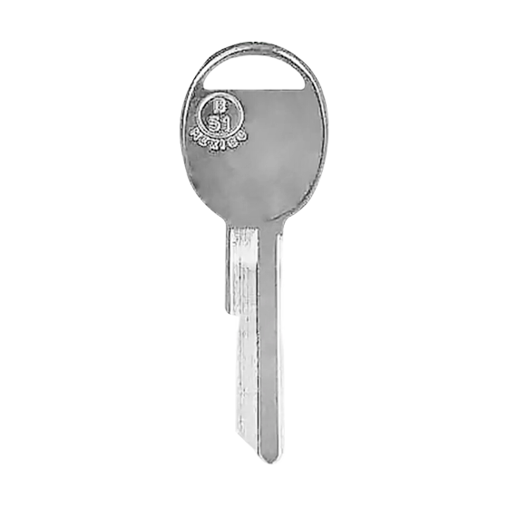 For GM B51-P1098D BRASS Finish JMA Mechanical Metal Head Key #2452