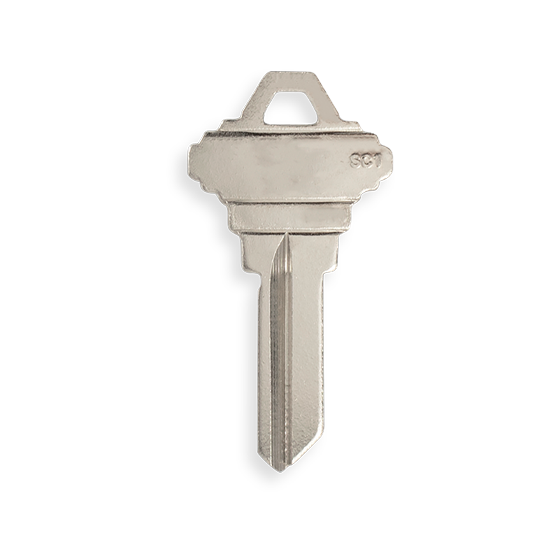 SC1 Nickel Plated Finish Residential Metal Head Key #2338