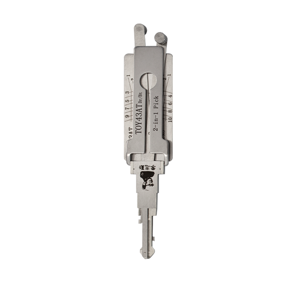 Original Lishi 2 in 1 10-Cut for Toyota TOY43AT/TR47 Dr/Bt #L1009