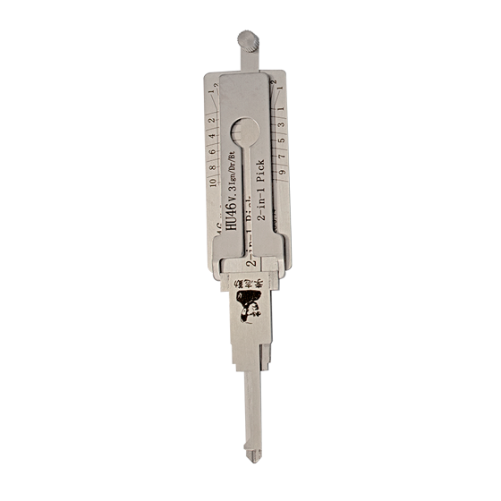 Original Lishi 2 in 1 for Chevy-Pontiac-Opel HU46 Ign/Dr/Bt #L1040
