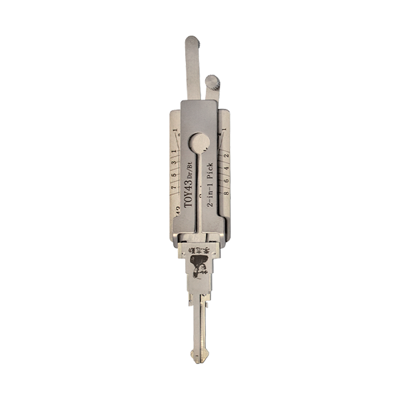 Original Lishi 2 in 1 8-Cut for Toyota TOY43/TR47 Dr/Bt #L1011