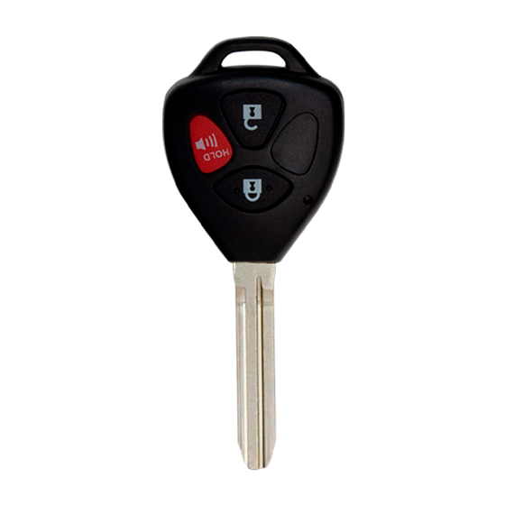 For Toyota Yaris 2007-2013 3-Button MOZB41TG (PN:89070-52850) TR47 Blade 4D-67 Chip 315Mhz Remote Head Key #195