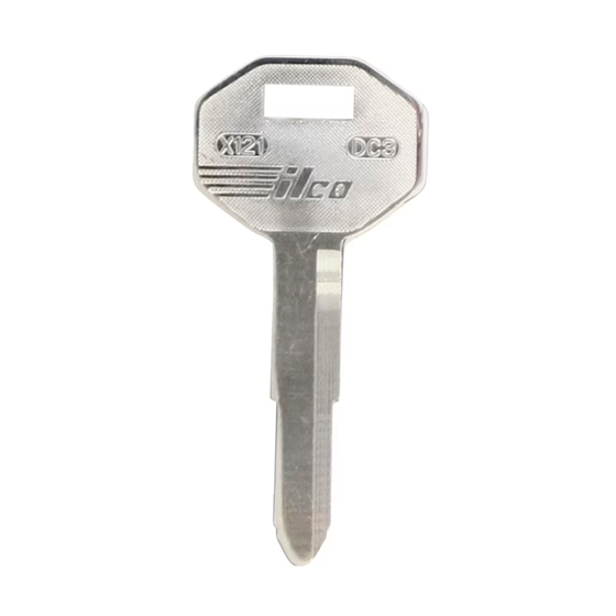 Ilco 10-Pack X121­DC3  For Chrysler/MIT  AF01053033 Mechanical Metal Head Key #2395