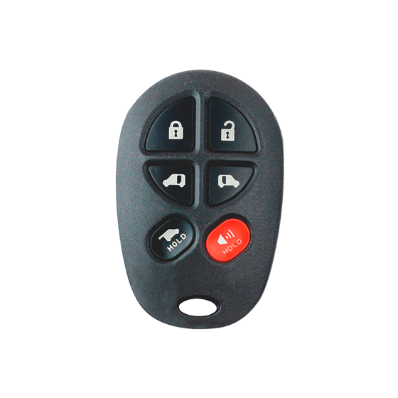 For Toyota Sienna 2004-2017 6-Button GQ43VT20T (PN: 89742-AE051 // 89742-AE050 ) w/Hatch & Sliding Doors Keyless Entry Remote #1393