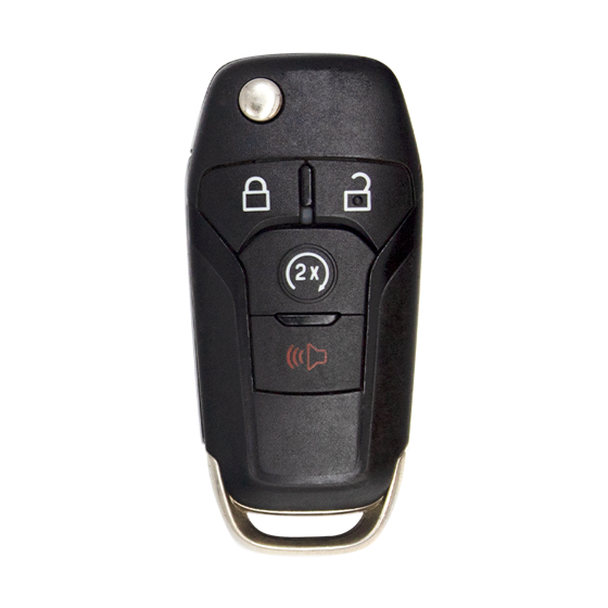 For Ford Bronco-F-Series-Ranger 2015-2021 4-Button N5F-A08TDA (PN:164-R8134) w/RS HU101 Blade Tex 4D-63 128-Bit 902Mhz Remote Flip key #126