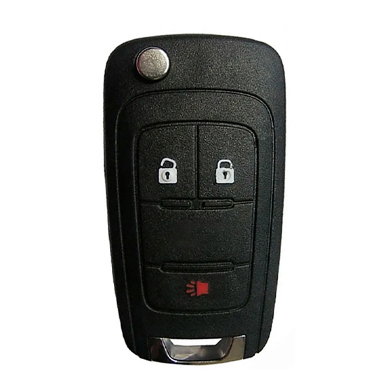 For Chevrolet-Buick-GMC 3-Button OHT01060512 w/Panic HU100 Blade Flip key Shells #1848