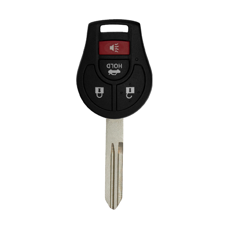 Metallo PREMIUM For Nissan-Infiniti-Chev 2003-2019 4-Button CWTWB1U751 w/Hold & Trunk Remote Head Key Shells (T) #1598