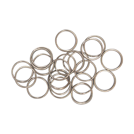 500-Pack Flat Key Ring 1 1/8" (30 mm x 24.6 mm) (R )