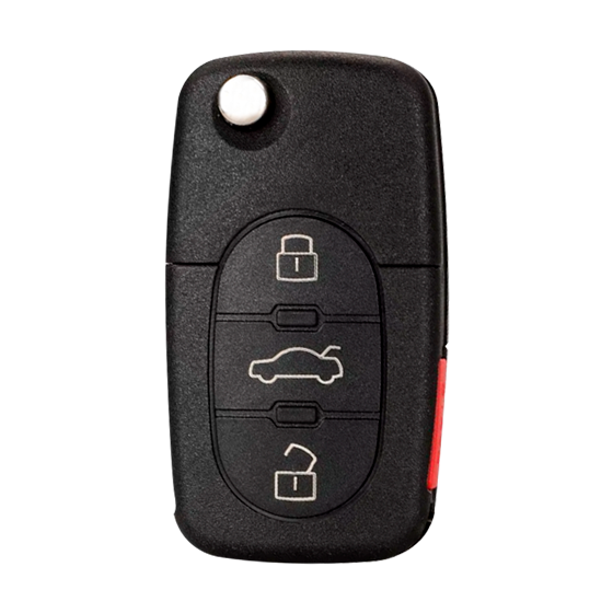 For Audi 1997-2005 4-Button MYT8Z0837231 (PN:4D0837231P) HU66 Blade Megamos 48 315Mhz Remote Flip key #496