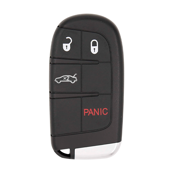 Metallo PREMIUM For Chrysler-Dodge-Jeep 2011-2018 4-Button M3N40821302 w/Trunk Smart Keys Shells (T) #1674