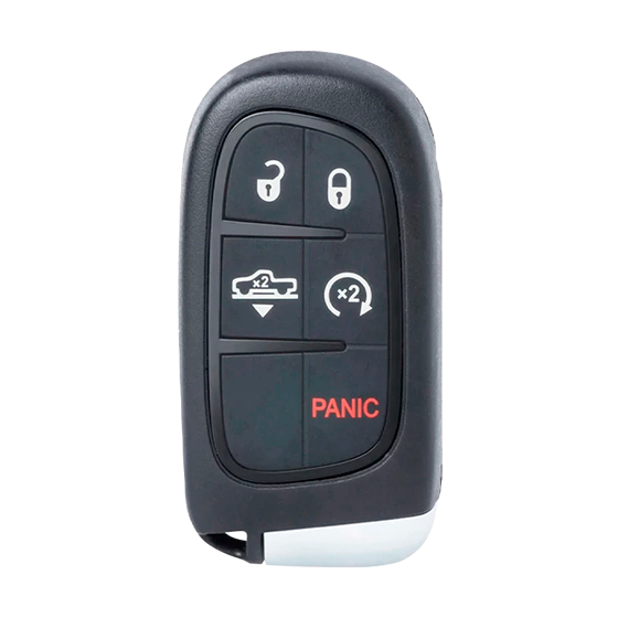 Metallo PREMIUM For Chrysler-Dodge-Jeep Pick Up 5-Button M3N-40821302 w/Air Susp & RS Smart Keys Shells (T) #1680