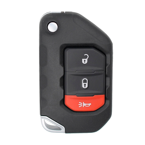 Metallo PREMIUM For Jeep Wrangler 3-Button OHT1130261 Smart Keys Shells (T) #1672