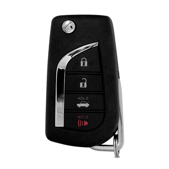 Metallo PREMIUM For Toyota 2018-2023 4-Button HYQ12BFB w/Trunk Flip key Shells (T) #1661