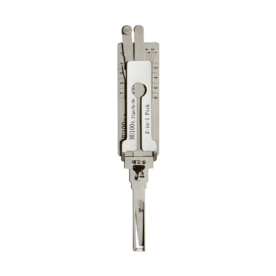 Original Lishi 2 in 1 8-Cut for GM HU100 V.3 Ign/Dr/Bt #L1041