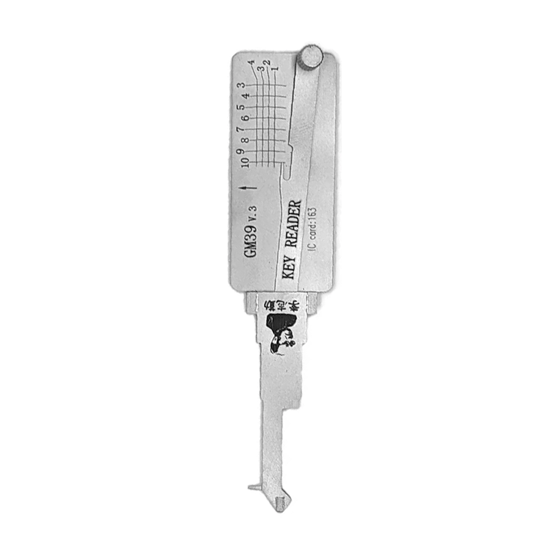 Original Lishi 2 in 1 10-Cut for GM39 V.3 Key Reader #L1037