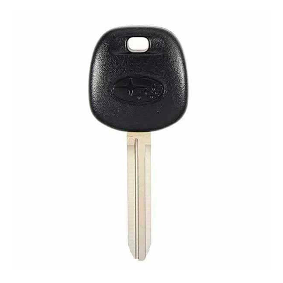 For Subaru 2012-2019 B110 ( G-Chip) GENERIC Transponder Key w/OEM Chip #1303