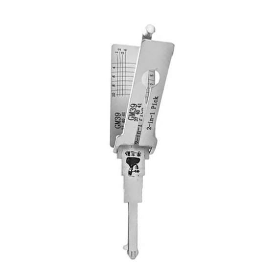 Original Lishi 2 in 1 10-Cut for GM39 V.5 Key Reader #L1007