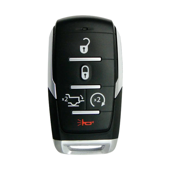 For Dodge RAM 1500 2019-2021 5-Button OHT-4882056 w/Tail gate & RS Smart Key Shell (E) #1722