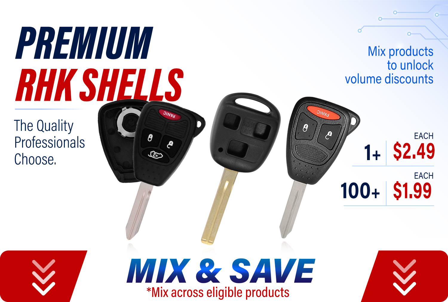 Premium Remote Head Key Shells